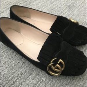 Gucci suede ballet flats